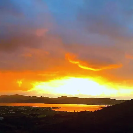 Romantic Sunset Cycladic House In Sotires * Moni Christou Dasous