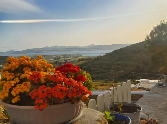 펜션 Romantic Sunset Cycladic House In Sotires *