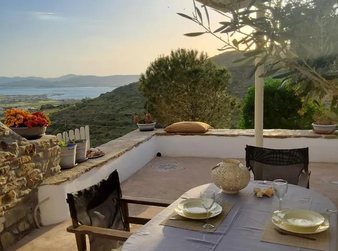 Romantic Sunset Cycladic House In Sotires