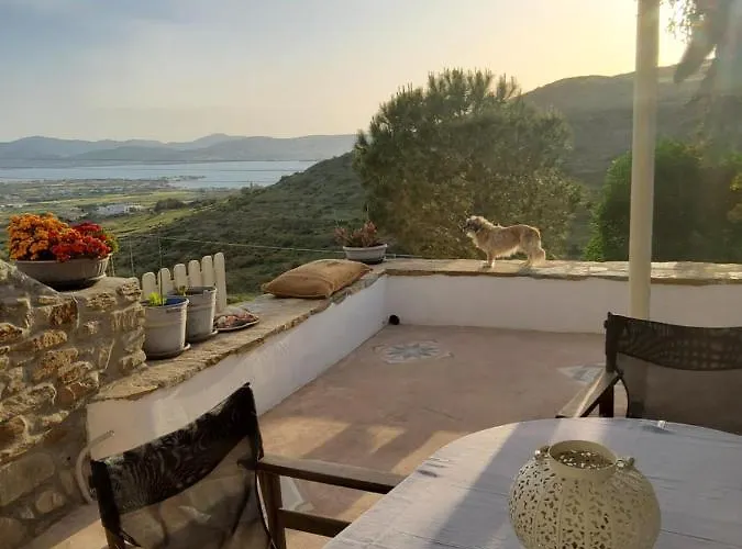 펜션 Romantic Sunset Cycladic House In Sotires *