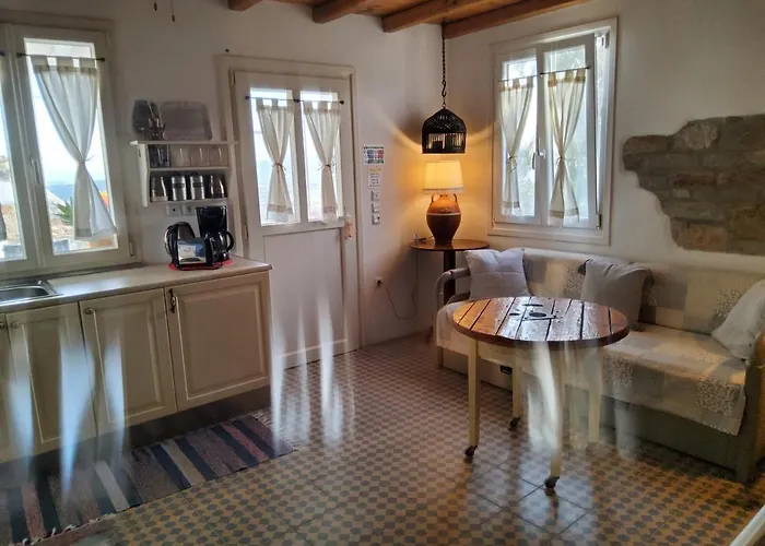 Romantic Sunset Cycladic House In Sotires بيت للعطل *