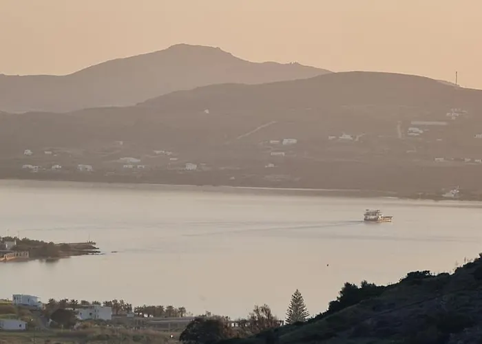 펜션 Romantic Sunset Cycladic House In Sotires