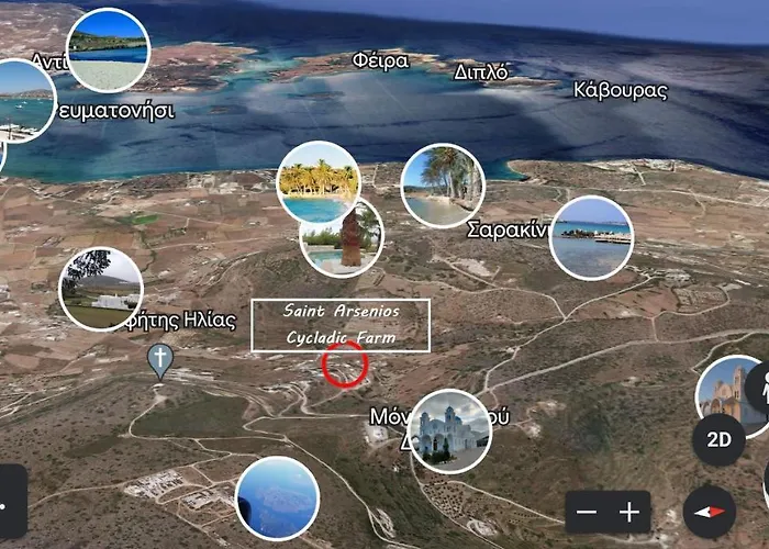 펜션 Romantic Sunset Cycladic House In Sotires Moni Christou Dasous